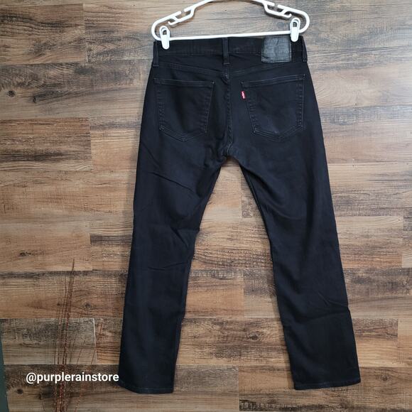 Levi's Jeans 30x32 Measures 32x32 Relaxed Straight 559 Black Stretch Denim - Picture 2 of 12